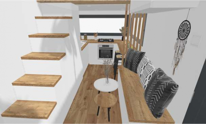 Construction 3D, Lézigneux, FOREZ TINY HOUSE