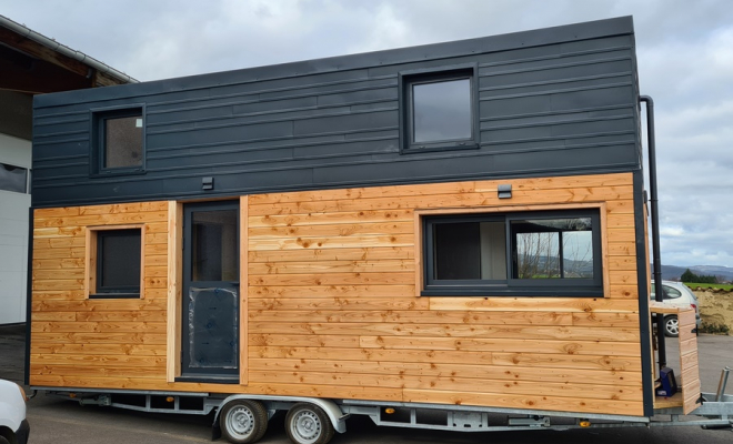 Montage tiny house, Lézigneux, FOREZ TINY HOUSE